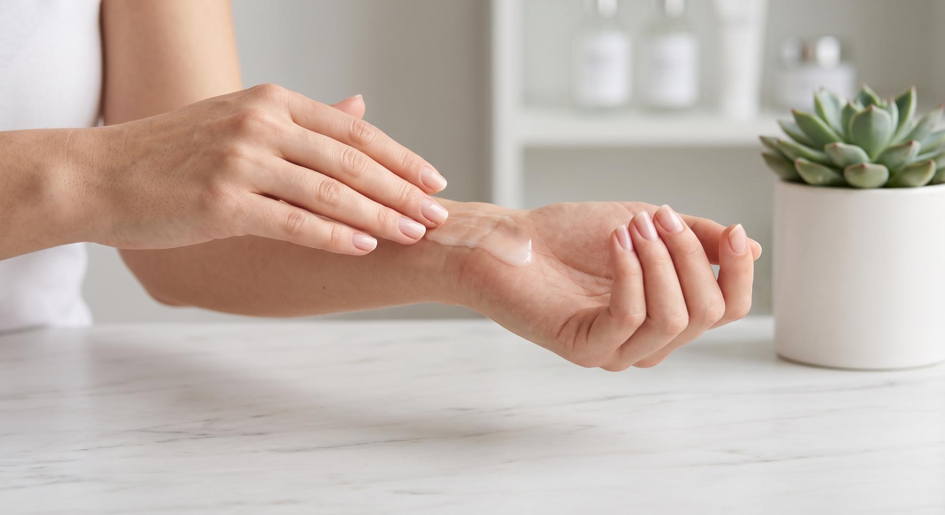 Confronto visivo tra prodotti cosmetici convenzionali e dermocosmetici Bioapta su superficie bianca